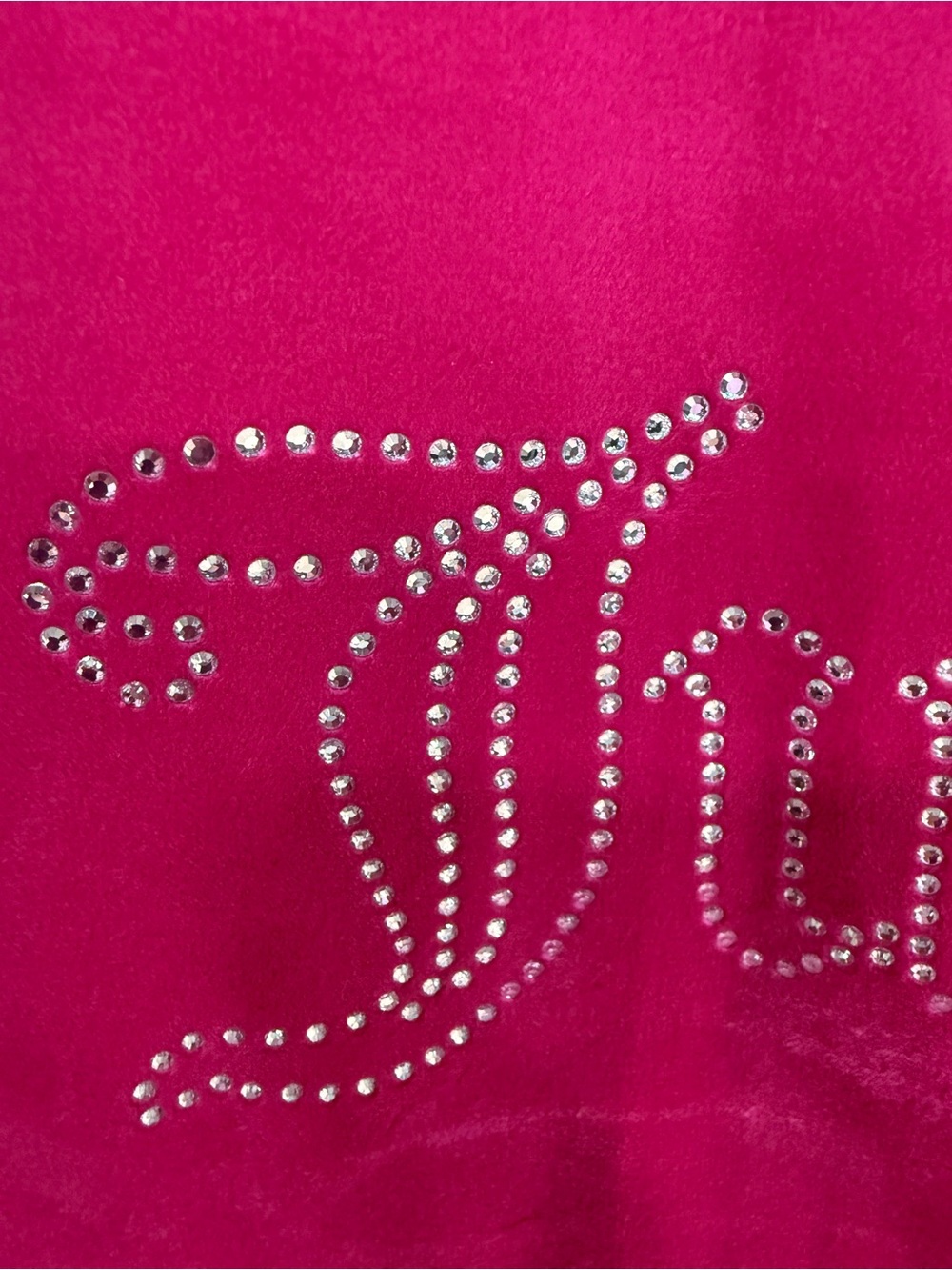 Juicy Couture Hot Pink Velour Zip Hoodie - Picture 4 of 9